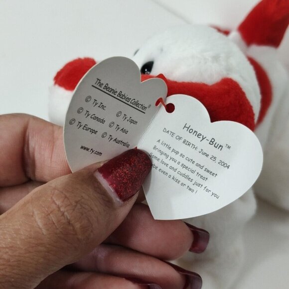 Ty Beanie Babies Honey-Bun and Sugar-Pie Stuffed Animal Plush Toy 2004 Valentine - Picture 11 of 12